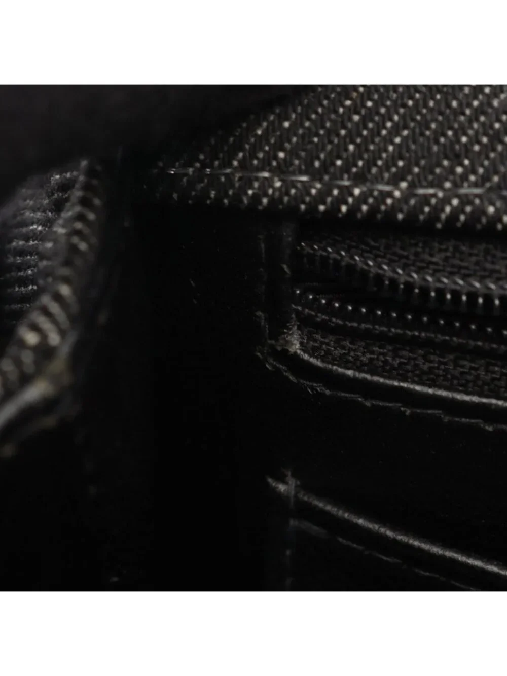 Chanel Handbag CC Logo Black Denim Top Handle